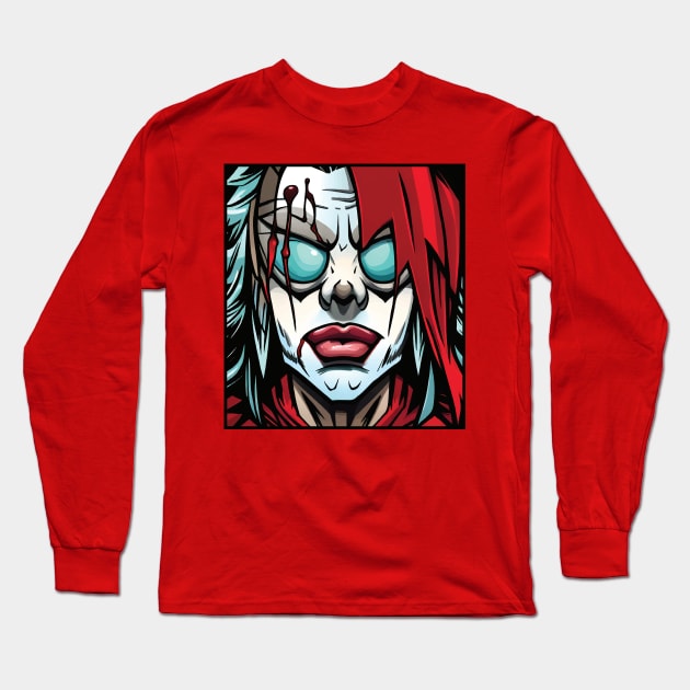 Bloody Clown Long Sleeve T-Shirt by WildChed ArtisTee